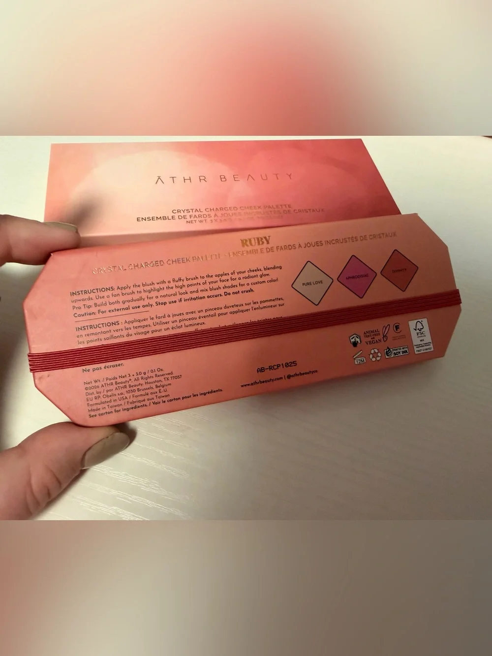 ATHR Beauty Crystal Charged Cheek Palette